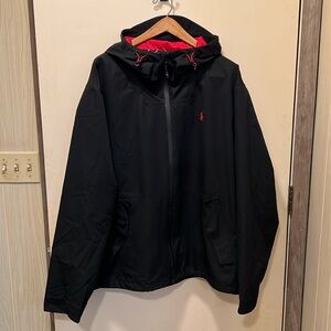 POLO Ralph Lauren XXL Black Lightweight Hooded Jacket
